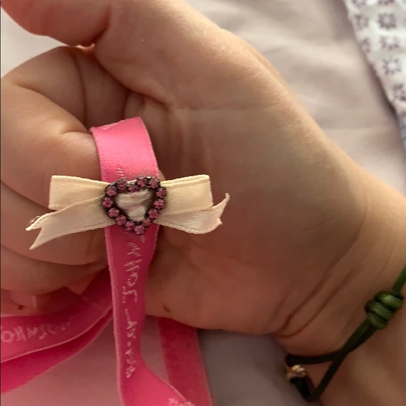 Bright Pink Betsey Johnson padded lace bra - Picture 2 of 6